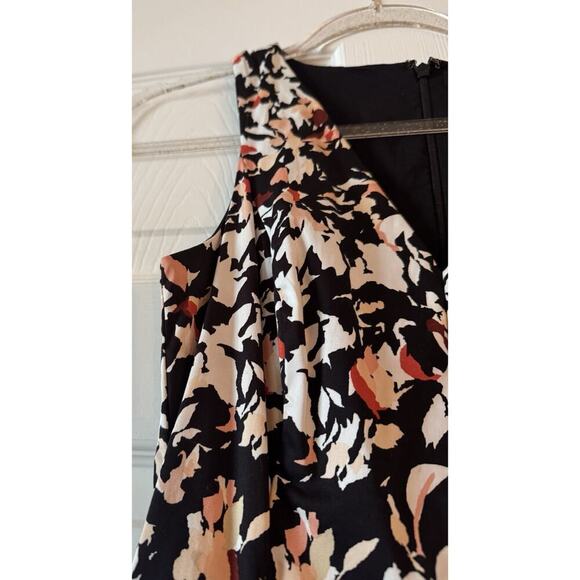 White House Black Market Sleeveless Printed Fit-And-Flare Hi-Low Sundress Size 2 - Picture 6 of 7